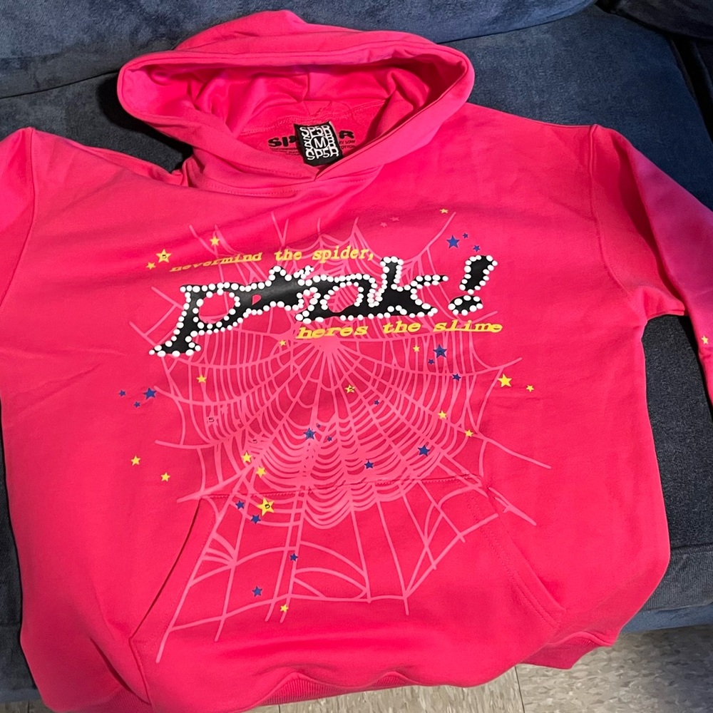 Bold Pink Graphic Hoodie